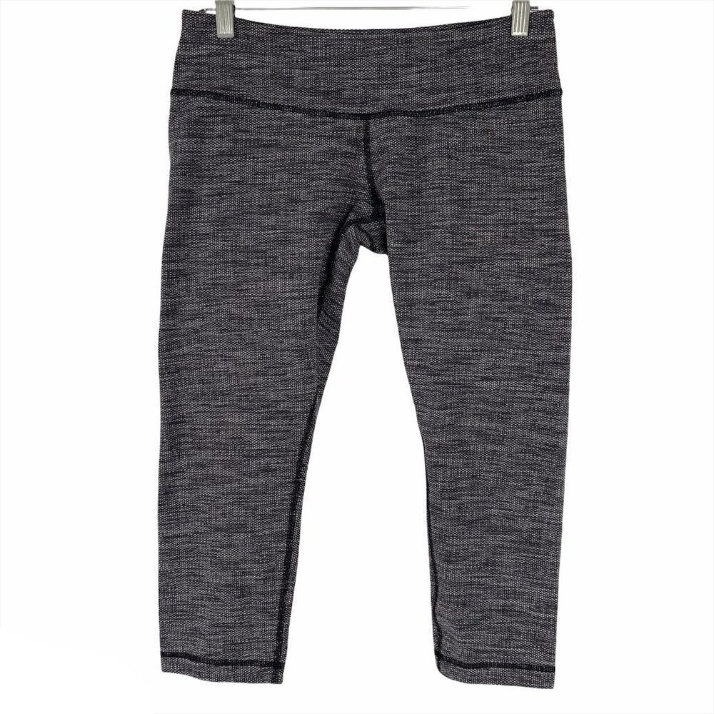 Lululemon Wunder Under‎ Crop Leggings Diamond Jacqu